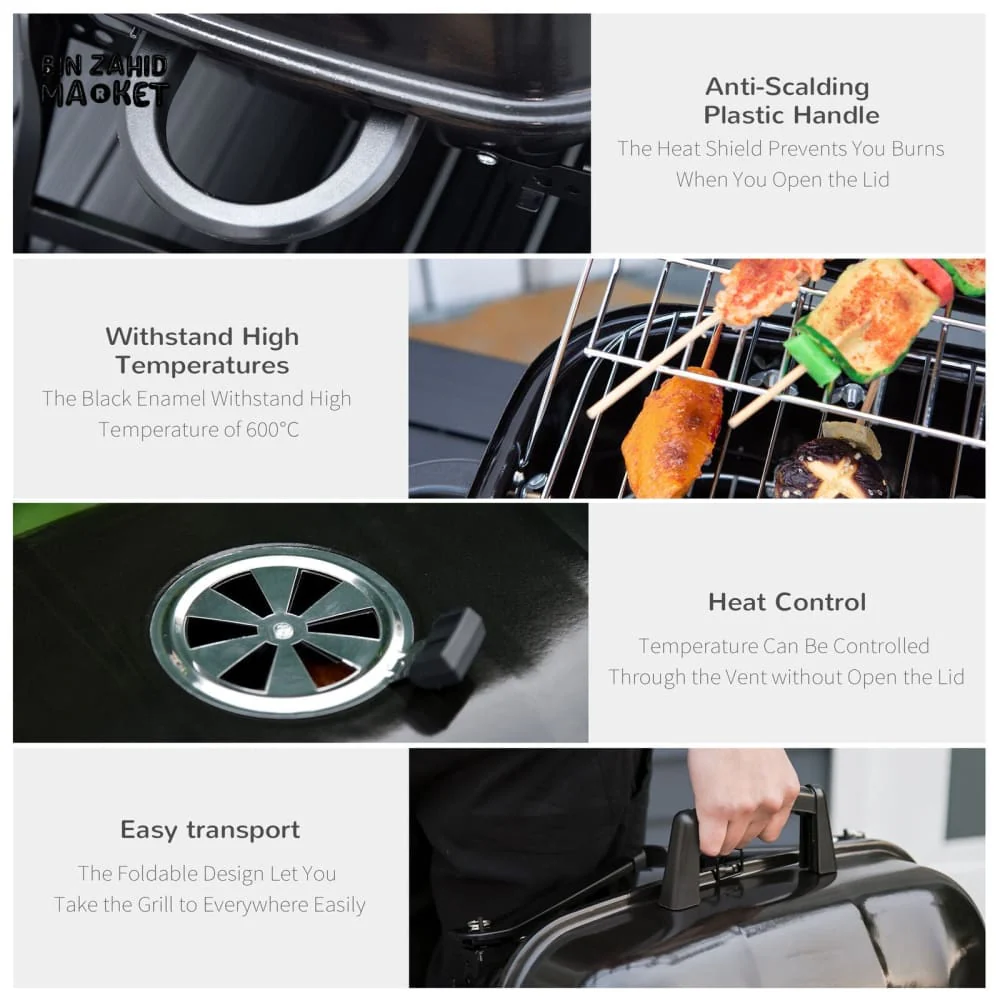 FOLDABLE TABLE TOP BARBEQUE GRILL - Image 13