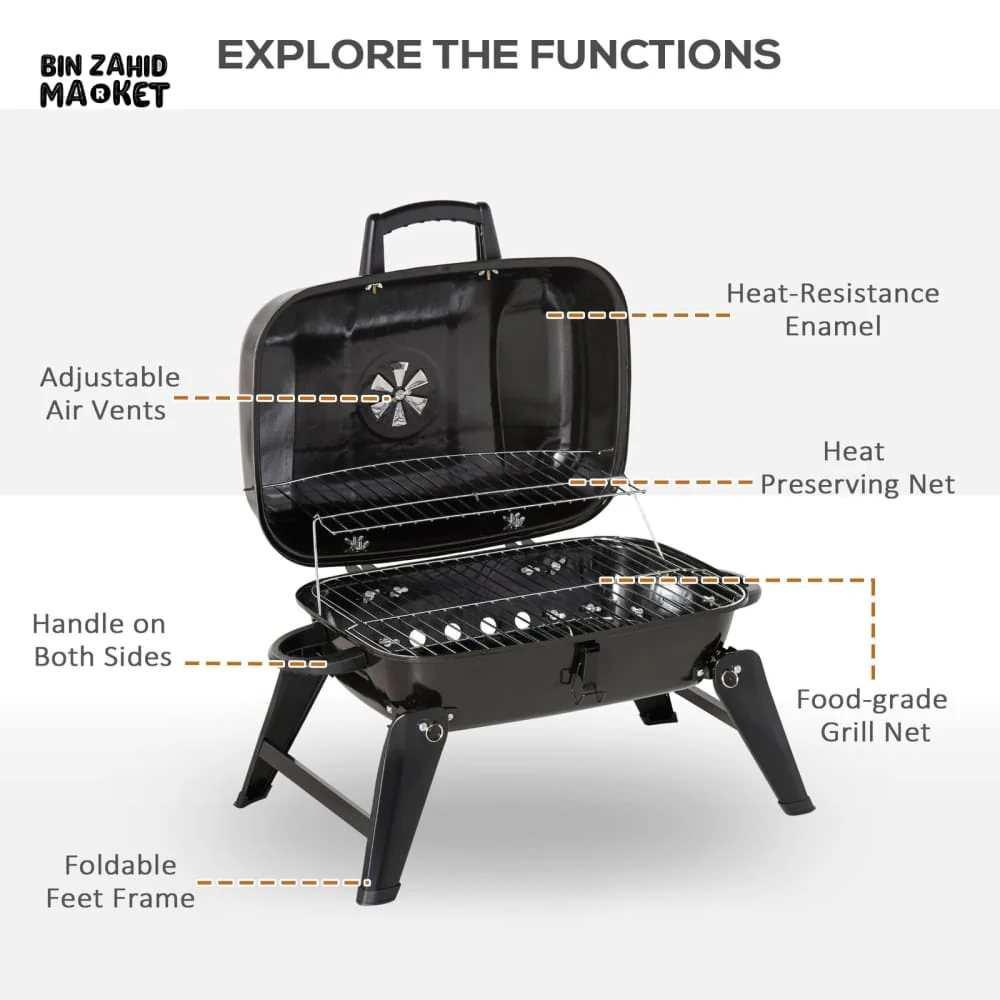 FOLDABLE TABLE TOP BARBEQUE GRILL - Image 4