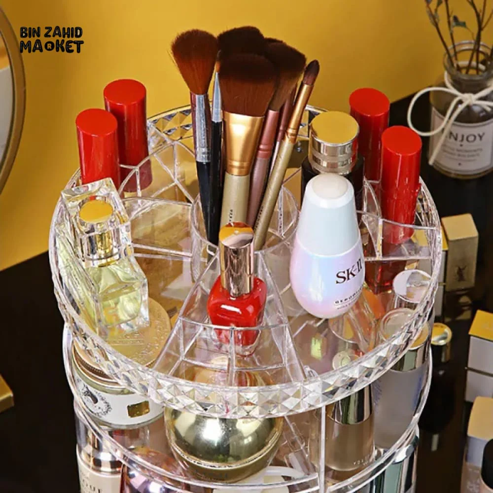 ROTATING COSMETIC ORGANIZER - TRANSPARENT - Image 5