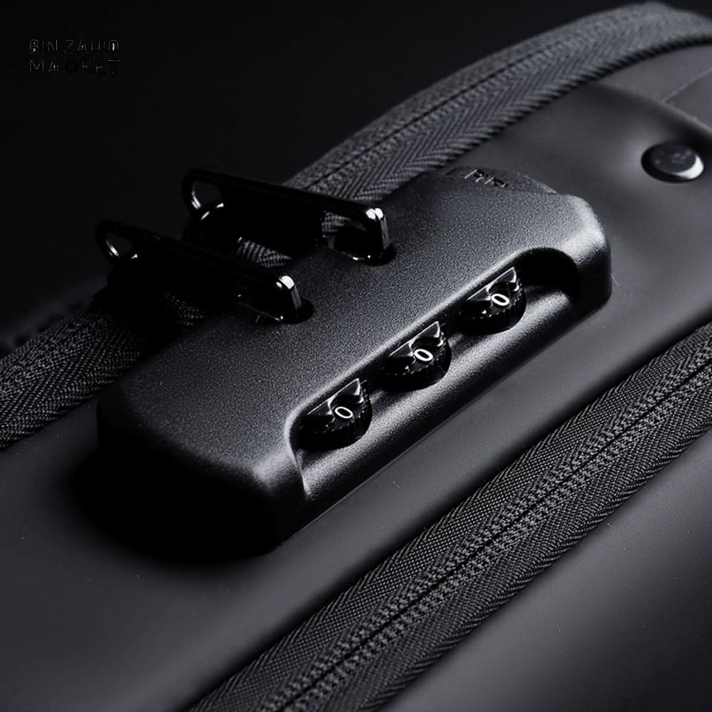 SPORT SLING BAG WITH USB CHARGING, PASSWORD LOCK, LARGE CAPACITY, WATER RESISTANT, ANTI-THEFT CROSSBODY BAG - Image 4