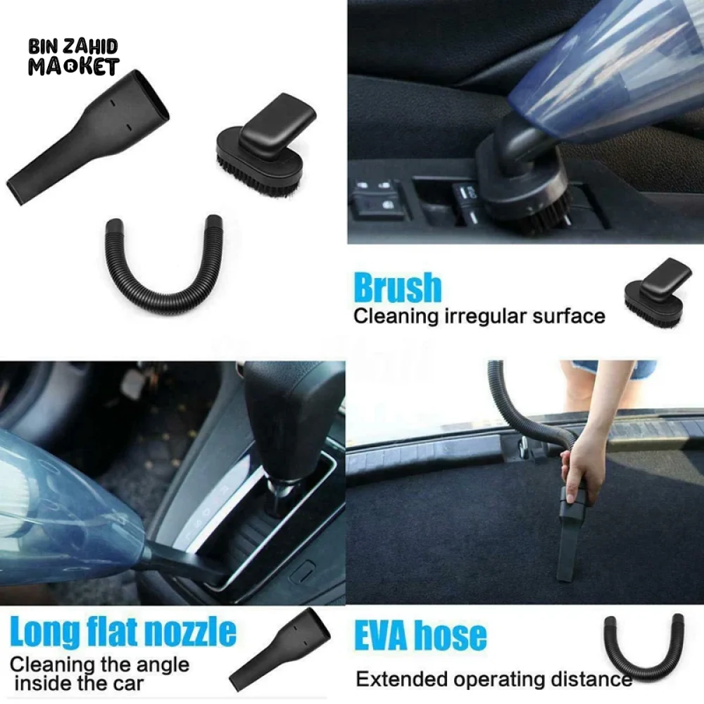 STRONG POWER CAR VACUUM CLEANER 120W PORTABLE HANDHELD MINI VACUUM - Image 6