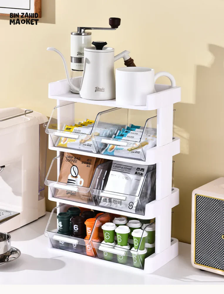 TEA BAG BOX TEA CAPSULE HOLDER COFFEE GRINDER MUG CUP STAND TEAPOT RACK - Image 9