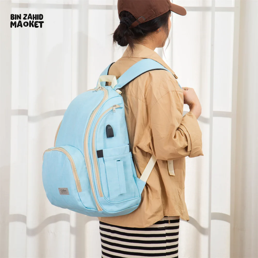 WATERPROOF MOMMY BAG HIGH-END MULTI-FUNCTIONAL BACKPACK - Image 16